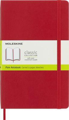 Блокнот Moleskine Classic Soft, 192стр, без разлиновки, мягкая обложка, красный [qp618f2] - фото 1 - id-p213143557