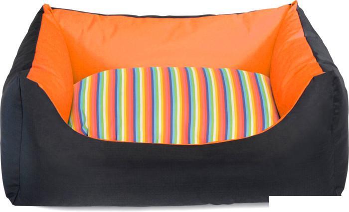 Лежак Camon CC127/F (двусторонняя, черный/оранжевый) - фото 1 - id-p215238595