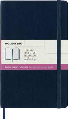 Блокнот Moleskine Classic Soft Double, 192стр, в линейку, мягкая обложка, синий [nb313sb20] - фото 1 - id-p213143573