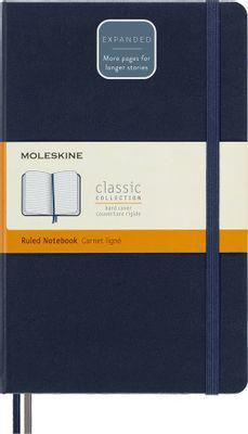 Блокнот MOLESKINE Classic Expended, 400стр, в линейку, твердая обложка, синий сапфир [qp060expb20] - фото 1 - id-p213143576