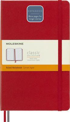 Блокнот MOLESKINE Classic Expended, 400стр, в линейку, твердая обложка, красный [qp060expf2] - фото 1 - id-p213143577