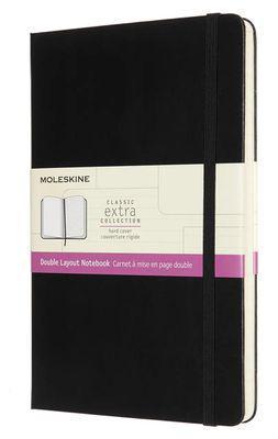 Блокнот MOLESKINE Classic Double, 240стр, линейка/без разлиновки, твердая обложка, черный [nb313hbk] - фото 1 - id-p213143582