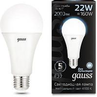 Упаковка ламп LED GAUSS E27, шар, 22Вт, 10 шт. [102502222]