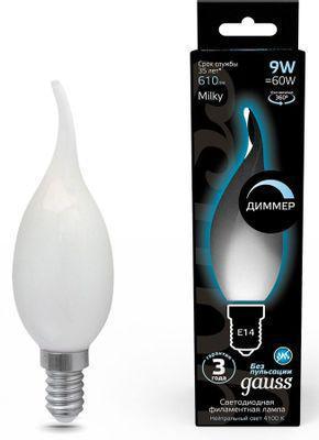 Упаковка ламп LED GAUSS E14, свеча на ветру, 9Вт, 104201209-D, 10 шт. - фото 1 - id-p214506760