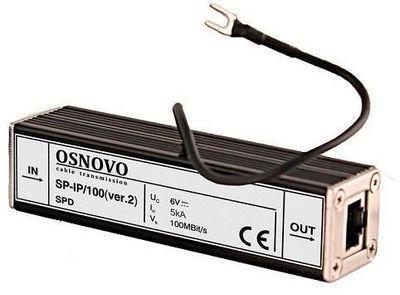 Грозозащита OSNOVO SP-IP/100(ver2), серый - фото 1 - id-p213141970