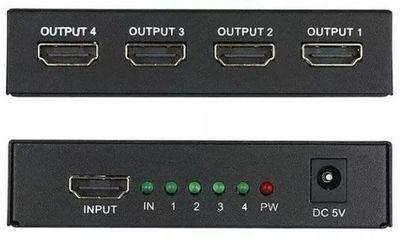 Сплиттер аудио-видео PREMIER 5-872-4, HDMI (f) - 4xHDMI (f) , ver 1.4, черный - фото 4 - id-p214506878