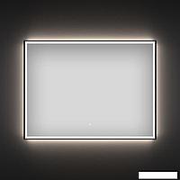 Прямоугольное зеркало с фронтальной LED-подсветкой Wellsee 7 Rays' Spectrum 172201390 (100*80 см, черный