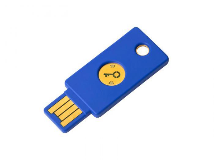 Аппаратный ключ Yubikey Security Key NFC USB-A - фото 1 - id-p215462556