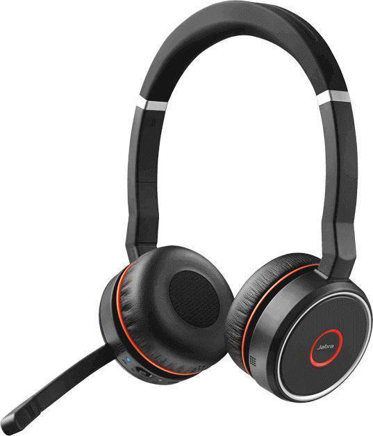 Гарнитура Jabra Evolve 75 SE, для компьютера, накладные, bluetooth, черный [7599-842-109] - фото 1 - id-p215584758