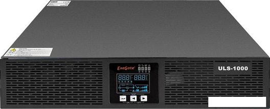 Источник бесперебойного питания ExeGate PowerExpert ULS-1000.LCD.AVR.C13.USB.RS232.SNMP.2U, фото 2