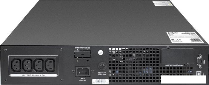 Источник бесперебойного питания ExeGate PowerExpert ULS-1000.LCD.AVR.C13.USB.RS232.SNMP.2U - фото 5 - id-p215588032