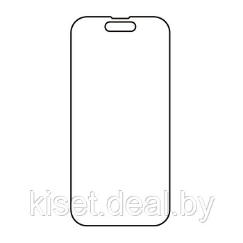 Защитная гидрогелевая пленка KST HG Apple iPhone 15 на весь экран прозрачная