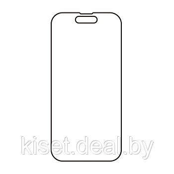 Защитная гидрогелевая пленка KST HG Apple iPhone 15 Plus на весь экран прозрачная