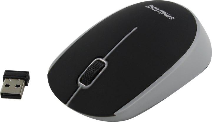 Манипулятор SmartBuy One Wireless Optical Mouse SBM-368AG-KG (RTL) USB 3btn+Roll беспроводная - фото 1 - id-p215791798