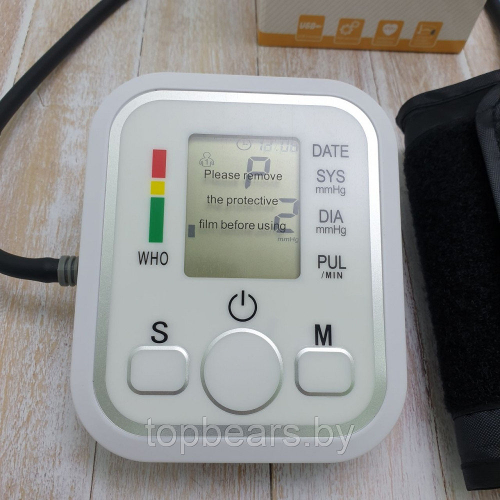 Автоматический электронный тонометрElectronicBlood pressure monitor с индикатором уровня аритмии - фото 10 - id-p215792480