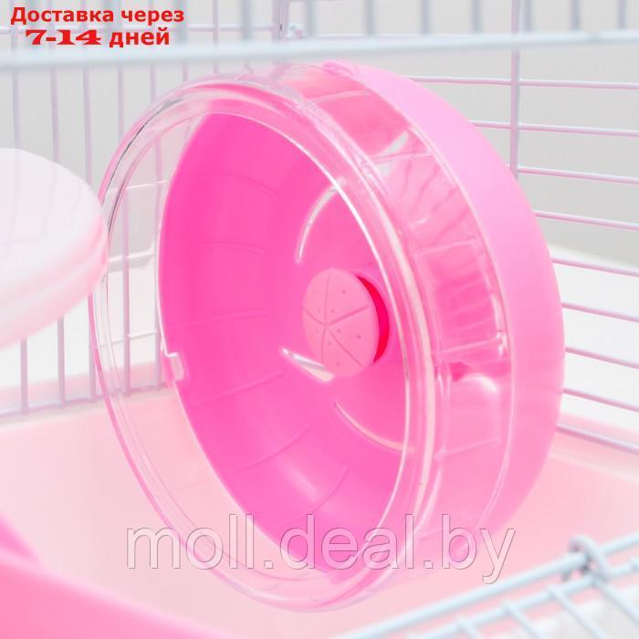 Клетка для грызунов, 23 х 17 х 26 см, эмаль, розовая - фото 5 - id-p215744692