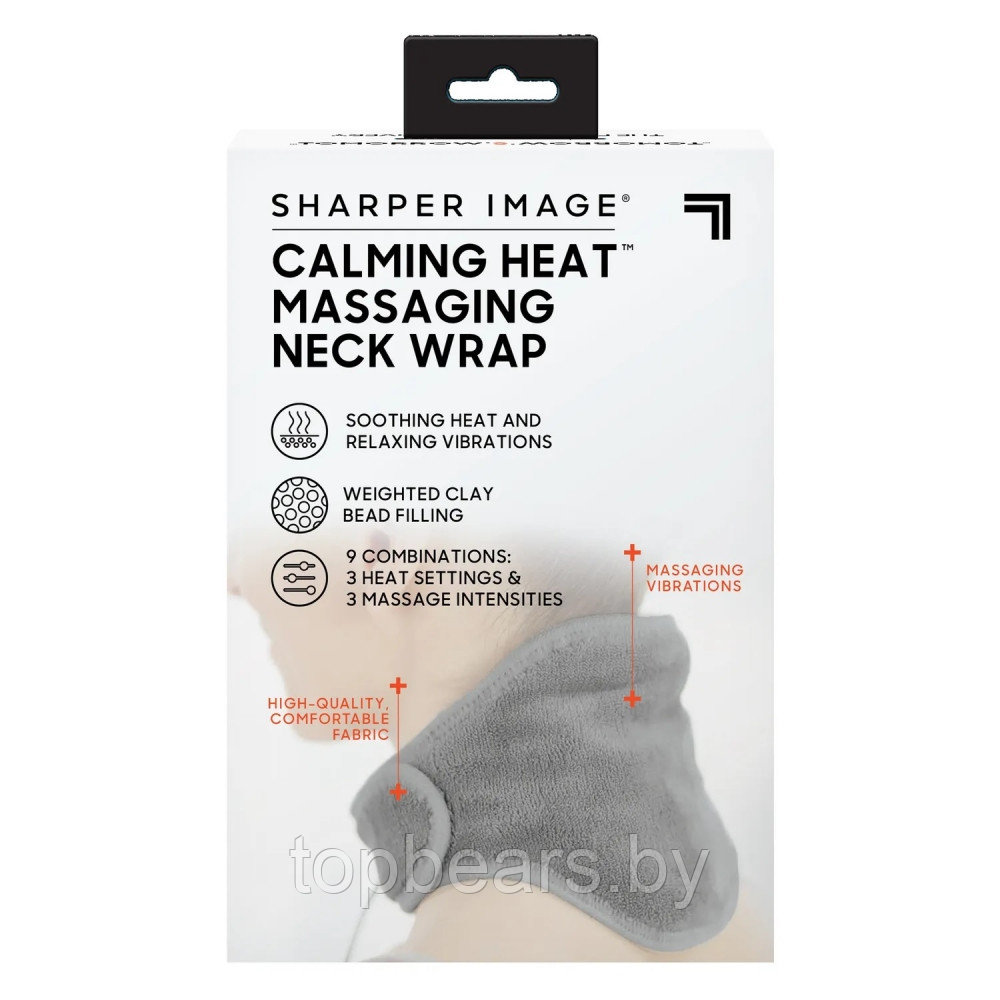 Массажер-грелка для шеи / массажный шарф CALM MASSAGING NECK WRAP (3 режима интенсивности, 3 режима нагрева, - фото 6 - id-p200673752