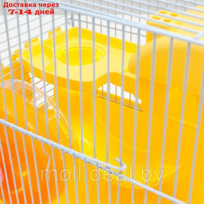 Клетка для грызунов "Пижон", укомплектованная, 27 х 21 х 26 см, жёлтая - фото 4 - id-p215744770