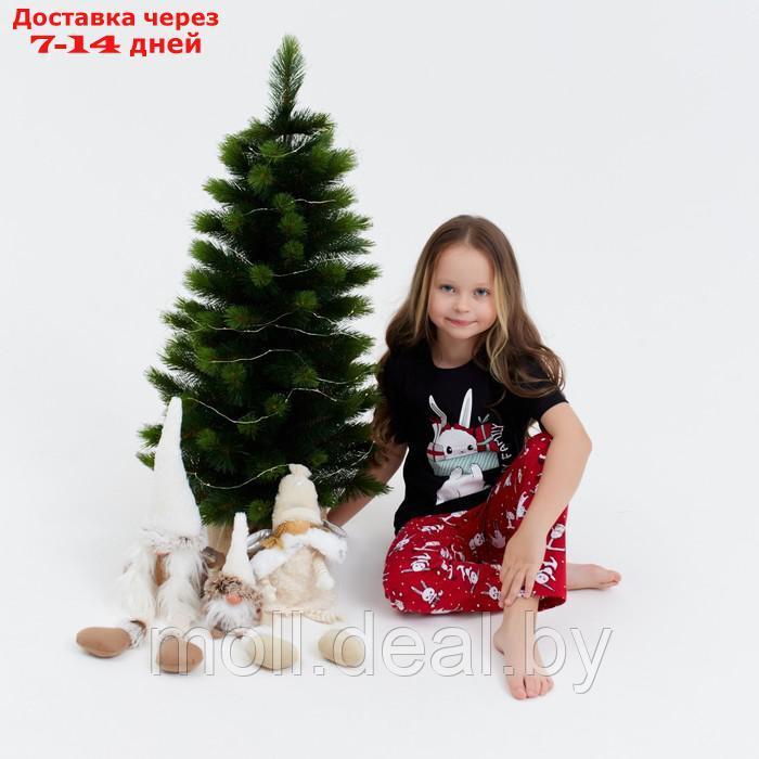 Пижама для девочки новогодняя KAFTAN "Bunny Family", размер 32 (110-116) - фото 3 - id-p215744771