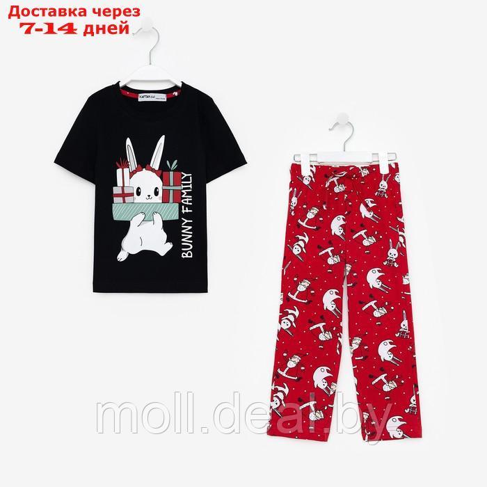 Пижама для девочки новогодняя KAFTAN "Bunny Family", размер 32 (110-116) - фото 7 - id-p215744771