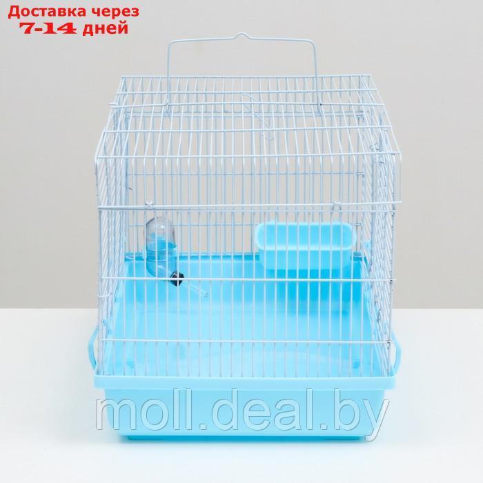 Клетка для грызунов "Пижон", 47 х 30 х 30 см, голубая - фото 3 - id-p215744969