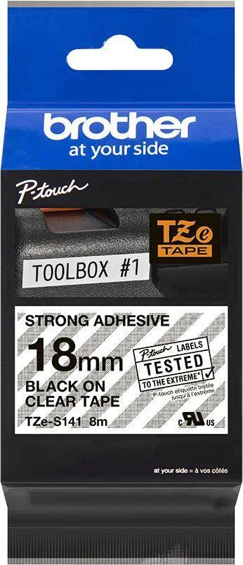 Картридж для принтеров Brother TZeS141: кассета с лентой с мощной клейкой поверхностью для печати наклеек - фото 1 - id-p215793856