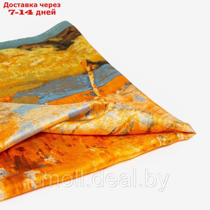 Платок женский MINAKU цвет оранжевый, р-р 70*70 см - фото 2 - id-p215745000