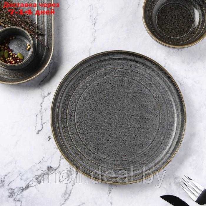 Тарелка обеденная Magistro Urban, 22×2,5 см, цвет серый - фото 2 - id-p215745004