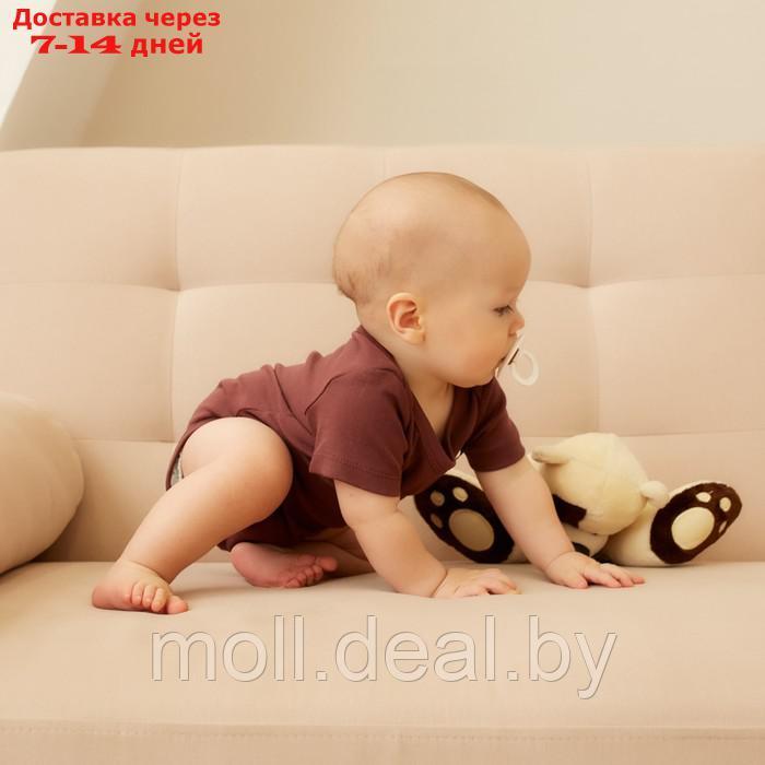 Боди детский MINAKU, цвет коричневый, рост 62-68 см - фото 3 - id-p215745328