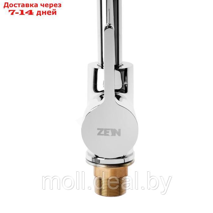 Смеситель для кухни ZEIN Z7213, однорычажный, картридж керамика 40 мм, латунь, хром - фото 3 - id-p215747195