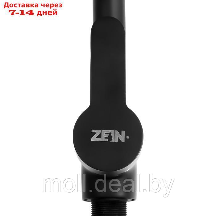 Смеситель для кухни ZEIN Z2231, излив "утка", картридж керамика 40 мм, черный - фото 3 - id-p215747201