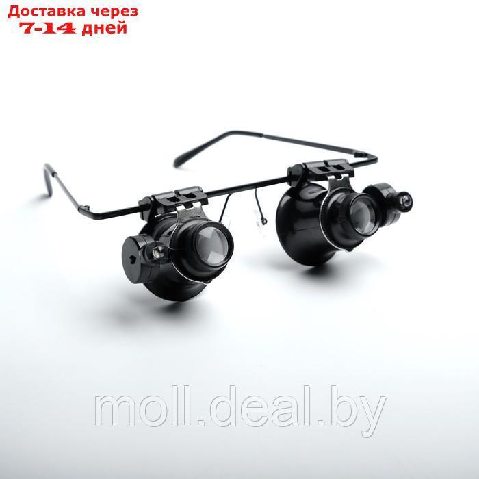 Увеличительные очки с подсветкой для ремонта часов - фото 3 - id-p215751655