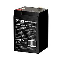 Аккумуляторная батарея GB-0650 GINZZU 6V 5Ah, AGM, F1 (Fasten Tab № 187E)