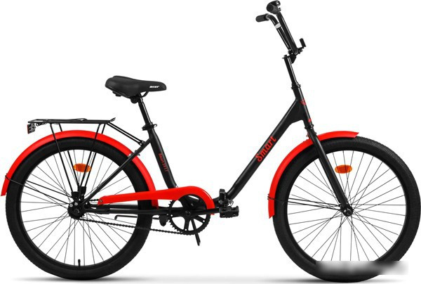 Велосипед AIST Smart 24 1.1 2017 (черный/красный) - фото 1 - id-p210508240