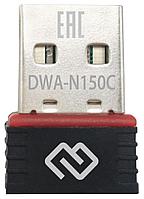 Сетевой адаптер WiFi Digma DWA-N150C N150 USB 2.0 (ант.внутр.) 1ант. (упак.:1шт)