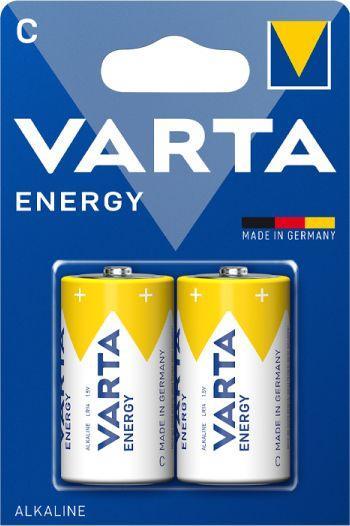 Батарейка Varta ENERGY LR14 C BL2 Alkaline 1.5V (4114) (2/20/200) (2 шт.) - фото 1 - id-p214265157