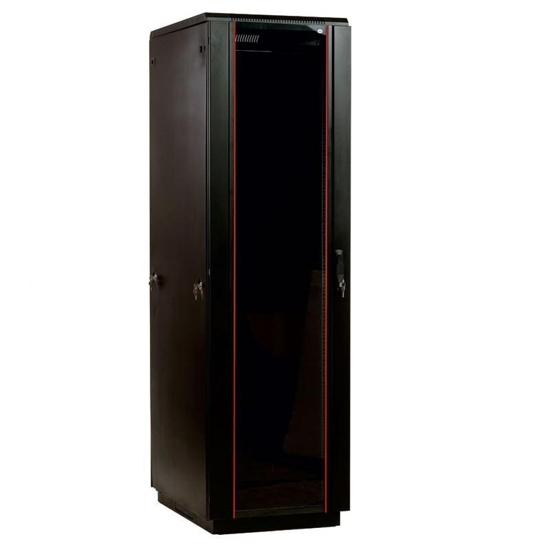 ЦМО Шкаф телекоммуникационный напольный 47U (800 х 1000) дверь стекло, цвет черный (ШТК-М-47.8.10-1ААА-9005) - фото 1 - id-p215793911