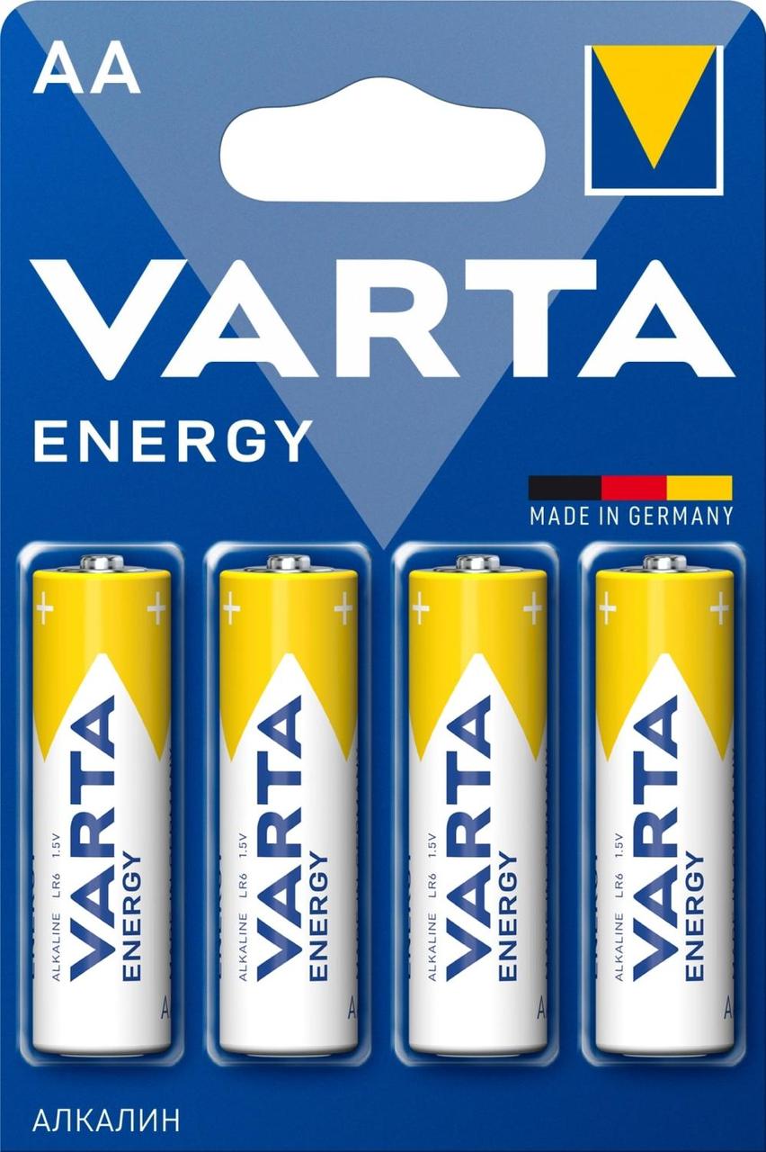 Батарейка Varta ENERGY LR6 AA BL4 Alkaline 1.5V (4106) (4/80/400) VARTA 04106213414 - фото 1 - id-p212734311