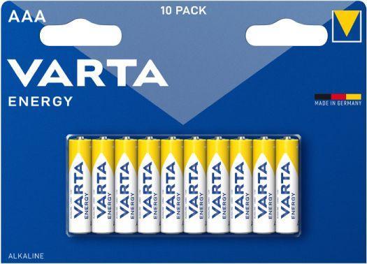 Батарейка Varta ENERGY LR03 AAA BL10 Alkaline 1.5V (4103) (10/200) VARTA 04103229491 - фото 1 - id-p212734312