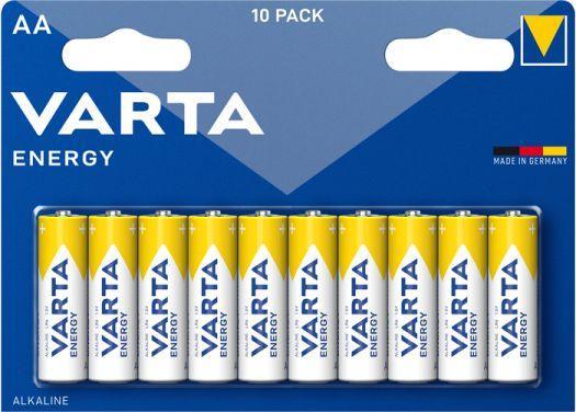 Батарейка Varta ENERGY LR6 AA BL10 Alkaline 1.5V (4106) (10/200/36000) VARTA 04106229491 - фото 1 - id-p212734316