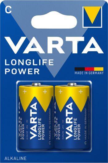 Батарейка Varta LONGLIFE POWER (HIGH ENERGY) LR14 C BL2 Alkaline 1.5V (4914) (2/20/200) VARTA 04914121412 - фото 1 - id-p212734327