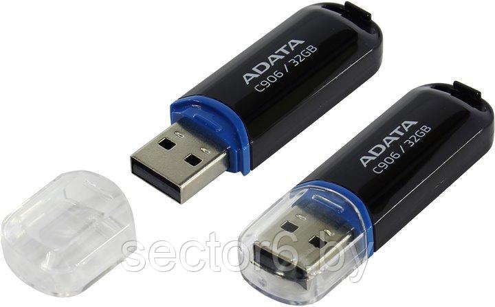 USB Flash A-Data C906 32 Гб Black (AC906-32G-RBK) - фото 1 - id-p215803277