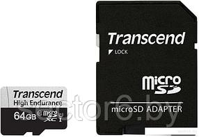 Карта памяти Transcend microSDXC TS64GUSD350V 64GB (с адаптером)