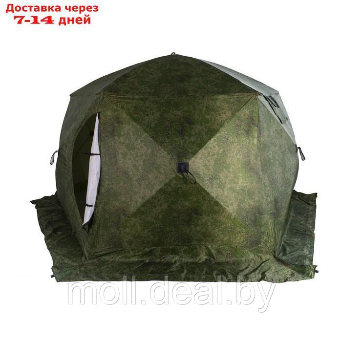 Палатка зимняя "СТЭК" "Чум 2Т" трехслойная, цвет камуфляж - фото 1 - id-p215745184