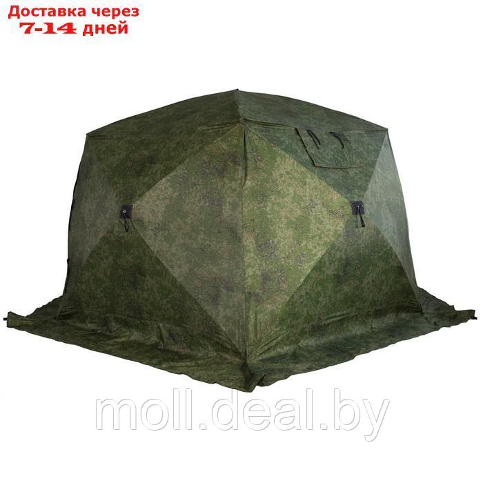 Палатка зимняя "СТЭК" "Чум 2Т" трехслойная, цвет камуфляж - фото 2 - id-p215745184