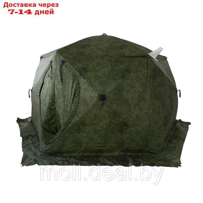 Палатка зимняя "СТЭК" "Чум 2Т" трехслойная, цвет камуфляж - фото 3 - id-p215745184