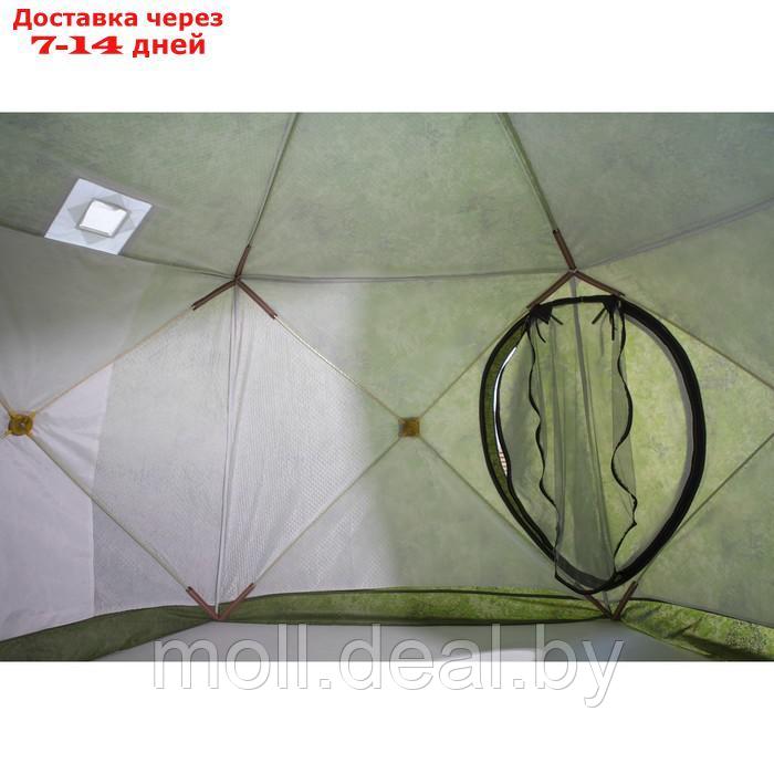 Палатка зимняя "СТЭК" "Чум 2Т" трехслойная, цвет камуфляж - фото 6 - id-p215745184