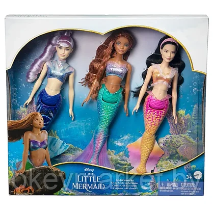 Набор из 3 кукол Ариэль и ее сёстры Mattel HND29, фото 2