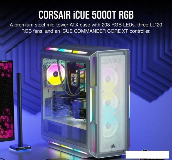Корпус Corsair iCUE 5000T RGB CC-9011231-WW - фото 6 - id-p215287361