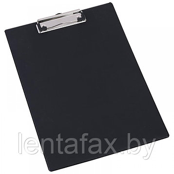 Папка-планшет с зажимом, без крышки Deli, A4, чёрная ЦЕНА БЕЗ НДС.